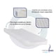 thumbnail image 4 of Colchón Cambiador - Blanco Memory Foam COLCHON MEMORY FOAM CAMBIADOR, 4 of 9