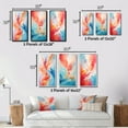 thumbnail image 4 of Designart "Energetic Eruptions Mid Century Artistry IV" Abstract Framed Wall Art Set Of 3 - Multi-Color Midcentury Frame Gallery Set For Office Decor, 4 of 7