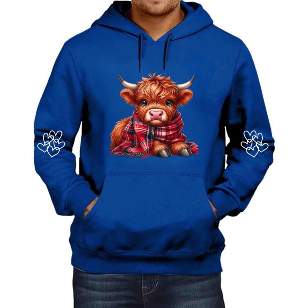 MHFRRA Sudadera con Capucha Informal de Manga Larga, Suave y Cómoda, Ideal para Uso Diario y Actividades Al Aire Libre, con Cordón Ajustable y Un Espacioso Bolsillo Frontal Azul