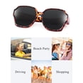 thumbnail image 2 of TINHAO Oversized Square Fit Over Glasses Sunglasses for Women, Retro Trendy Polarized UV400 Wear Over Prescription Glasses Stylish Fashion, 2 of 6