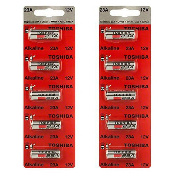 Toshiba Alkaline A23S A23 GP23AE MN21 23GA 12 Volt Battery (10 Batteries)