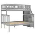 thumbnail image 5 of Tcbosik Twin Over Full Stairway Bunk Bed With Storage, Gray, 5 of 9