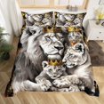 thumbnail image 1 of Niños Funda Nórdica King Size,Oro Rey y Reina Juego de cama Corona,Niños Hombres, 1 of 6