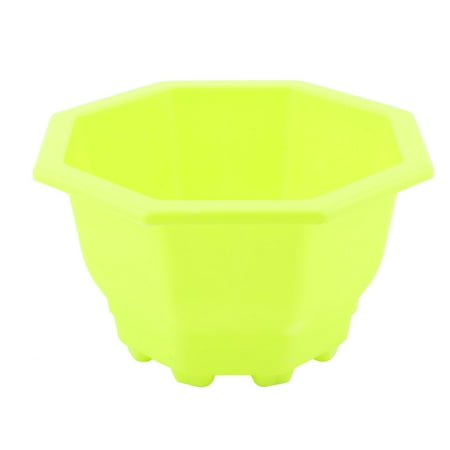 Octagon Flower - Home Garden Plastic Octagon Shaped Decoration Flower Plant Pot Planter Green