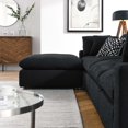thumbnail image 4 of Modular Sectional Sofa Couch, Black, Fabric, Living Kitchen Cafe Bistro Hospitality Restaurant, Modern Contemporary HB34765, 4 of 5