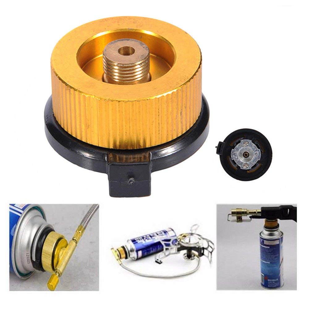 Outdoor Camping BBQ Burner Conversion Connector Tank Gas Bottle Adapter