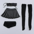 thumbnail image 3 of Traje de tubo de moda negro Zulema para muñecas 1/3 Ropa de muñeca BJD, 3 of 8