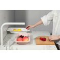 thumbnail image 3 of Kitchen Drain Basket, Sink Drying Rack for Storing and Washing Dishes/Fruit/Vegetables (White), 3 of 5