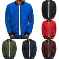 thumbnail image 4 of CENL Mens Winter Warm Stand Collar Puffer Zip Up Jacket Quilted Padded Coat Outwear, 4 of 8