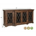 thumbnail image 6 of Taran Designs Julia 4-door Solid Wood Sideboard in Brown, 6 of 6