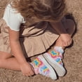 thumbnail image 6 of EUXTERPA Girls Butterfly Sneakers Light Up Flashing Shoes Toddler Easy Fasten High Top Canvas Sneaker Big Kid Size 3, 6 of 6