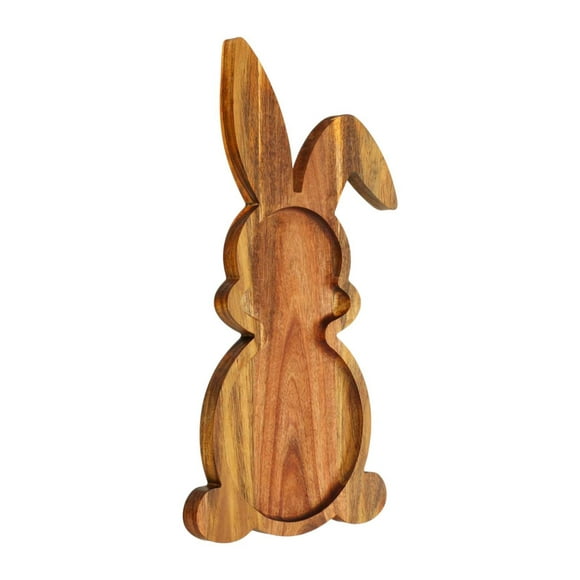Tnarru Bunny Cutting Board, Cutting Serving Board, Multipurpose Butcher Block Chopping Board Wood Bread Board for Fruits Steak Bread