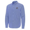 thumbnail image 2 of Men's Antigua Royal Colorado Avalanche Porter Woven Tri-Blend Long Sleeve Button-Down Shirt, 2 of 3