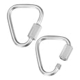thumbnail image 1 of Conector de enlace rápido de 2 paquetes, M3.5 1/8" acero inoxidable triángulo de bloqueo para columpio/camping., 1 of 1