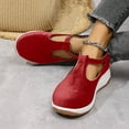 thumbnail image 3 of IUJSOY Women's Platform Loafers T Strap Low Heel Mary Jane Flats Casual Walking Shoes, 3 of 7