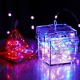 thumbnail image 6 of 2 Pack Fairy String Lights Battery Operated 6.6Ft 20 LEDs Silver Copper Wire Twinkle Lights for Halloween Christmas Bedroom Indoor Outdoor Wedding Party Decoration (Multicolor）, 6 of 7