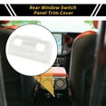 thumbnail image 2 of Unique Bargains 1 Pc Rear Window Switch Panel Trim Cover for Jeep Wrangler JL JLU 18-24 Rear Window Switch Control Panel Cover Trim Decoration ABS White, 2 of 6