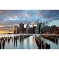 thumbnail image 3 of Carozzi, Fiorenzo 18x13 Black Modern Framed Museum Art Print Titled - Nyc Skyline, 3 of 5
