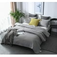 thumbnail image 3 of KASENTEX Coverlet Quilt Set-Pre Washed-Luxury Microfiber Soft Warm Bedding-Solid Colors Bedspread-Contemporary Star Design, QUEEN + 2 Standard Shams, FLINT GREY, 3 of 6
