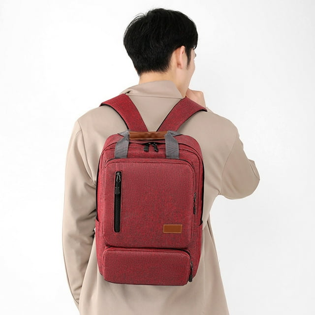 Juego de mochila portátil de 15" con bolsa de almuerzo y estuche para lápices - Mochila de nylon para viajes y universidad