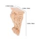 thumbnail image 2 of ColoMX Apliques de madera, molduras de madera decorativas, ménsula decorativa para muebles, moldura, bloque de esquina, 2 of 7