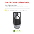 thumbnail image 2 of YONUFI Car Key Fob Cover Case for Audi A4 Q7 Q5 Remote Protector Keychain, 2 of 6