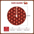 thumbnail image 2 of Xecao Christmas Red Balls Pattern Christmas Tree Skirt Holiday Part Decorations for Christmas Tree, Farmhouse Christmas Decor Xmas Holiday Home Party Decorations-36", 2 of 6