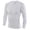 #01-White, variant on Men's Long Sleeve Compression Shirts Gym Athletic Gym Undershirts Active Baselayer Sport Top Shirt