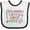 White and Black, variant on Grammy and Papa Love Me Girls Baby Bib