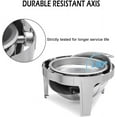 thumbnail image 5 of Ktaxon Roll Top Chafing Dish for Buffet, 6 Quart Stainless Steel Buffet Set, Chafers and Warmers Sets for Party, Catering, Wedding, Banquet, Graduation, 5 of 6