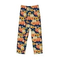 thumbnail image 6 of Goofa fall Pumpkin Daisy Pattern Printed Soft Pajama Pants for Men, Wide Leg Comfy Casual Lounge Yoga Pants-X-Large, 6 of 9