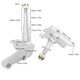 thumbnail image 5 of 1 Pair 14mm Steering Strut Knuckle Spindle Steel Alloy High Strength Steering Knuckle for 150CC to 250CC Go Kart Quad Bike ATV UTV, 5 of 5
