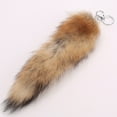 thumbnail image 7 of Fluffy Tail Keychain for Women - Large 11.8" Animal Tail Key Ring Pendant, Soft Fur Accessory for Bag Charm, Therian Style Car Keychain, 7 of 7