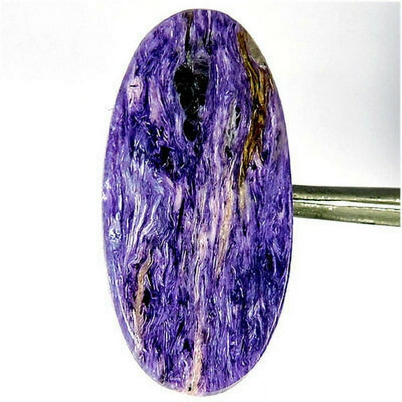 30.60Cts Natural Deep Purple Blue Charoite Oval Cabochon Loose Gemstone