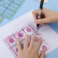 thumbnail image 2 of Patchwork Regla Craft Clear Scale Clear Sewing Traking Plantilla Alineada Arte Manual de recortes Manual de recortes Herramienta Purple Purple Square Inevent HA012302-05, 2 of 7