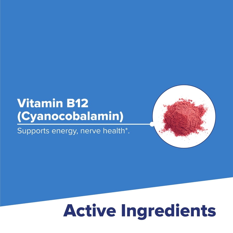Superior Source No Shot Vitamin B-12 Cyanocobalamin 5000 mcg - Vitamin B-12  to Support Energy Production, Brain Health & Overall Wellness - Sublingual  Tablets - 100 Dissolvable Tablets - Walmart.com