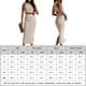 thumbnail image 2 of Falda Conjunto de falda con abertura ceñida sexy para mujer, conjunto de 2 piezas de camiseta sin mangas y faldas sólidas (Caqui M) Cgtredaw Caqui T M para Mujer, 2 of 6