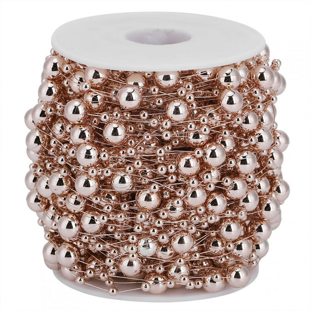 Cadena De Cuentas De Perlas, Guirnalda De Hilo De Oro Rosa De Imitación ABS, Para Decoraciones De Bodas De Navidad, Manualidades DIY, Día De San Valentín OTVIAP Wedding Beads String