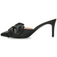 thumbnail image 3 of Journee Womens Tiarra Mules Mid Stiletto Pointed Toe Evening Pumps, Widths Available, 3 of 10
