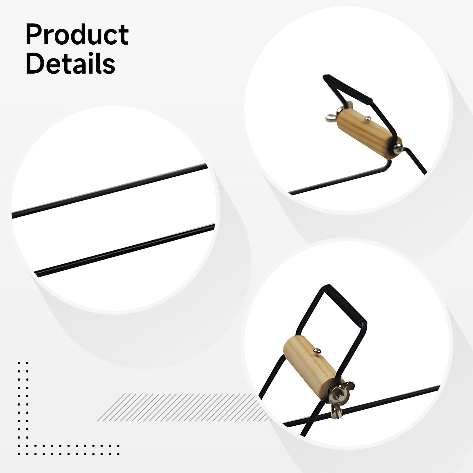 Beading Loom for Jewelry Making, Stainless Steel Weaving Tool with Wood Handle, 44 Pcs Bead Weaving Loom Kit for Seed Beads, Bracelets Earrings Necklaces DIY Craft Set