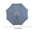 thumbnail image 4 of Kbndieu 8.8ft Beach Umbrella for Sand, Outdoor Portable Patio Umbrella Replacement Canopy for 8 Ribs on Clearance, 4 of 4