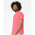 thumbnail image 2 of Bella Canvas Unisex Heather CVC T-Shirt Neon Pink, 2 of 5