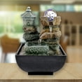 thumbnail image 4 of Tabletop Water Fountain Meditation With Lights Office Living, 4 of 7