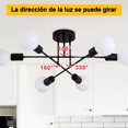 thumbnail image 4 of 2PCS Lampara de Techo Moderna, L&aacute;mpara de Techo para Sala 6 lLuces, L&aacute;mpara de Techo sin Bombilla, Lamparas de Techo para Interior de Casas es Adecuada para Sala de Estar, Oficin, 4 of 8
