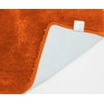 thumbnail image 2 of Queen Mary Bath Rug Luxury Soft Plush Thick Fluffy Microfiber Bathoom Mat, Non-Slip Rubber Back, Floor Mat Water Absorbent 18x30 - Orange, 2 of 5