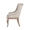 thumbnail image 3 of Benjara Doe 27" Armchair (Set of 2)- Button Tufted- Wingback Design- Cream, 3 of 5