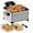 Gray+Silver, variant on WHALL Deep Fryer with 3 Baskets, 5 L/21 Cups Oil Capacity, Temperature Control, Stainless Steel, 1700 W