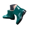 thumbnail image 3 of Women's Fashion Rain Boots Rubber Low Top Cut Short Tube Plastic Water Shoes with Non Slip Soles Warm Water Proof Rubber Boots Outdoor Work Shoes Lawn Care, 3 of 7