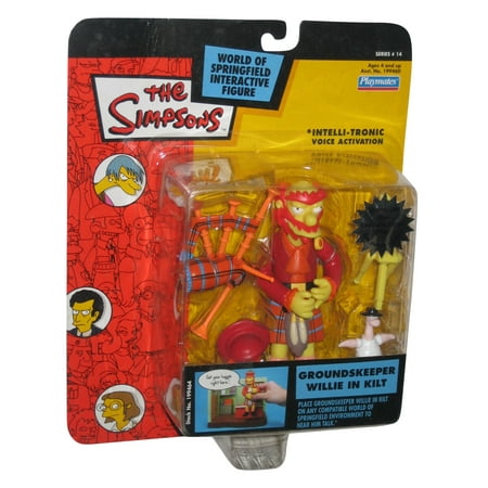 The Simpsons Groundskeeper Willie In Kilt Playmates Series 14 Action Figure