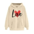 thumbnail image 1 of Fuera Del Hombro Manga Larga Tops para las Mujeres Impreso Sudadera con Capucha Cuello Redondo Sudadera Casual, Invierno Cálido Top para el Club de Trabajo Y el Uso Diario, 1 of 8